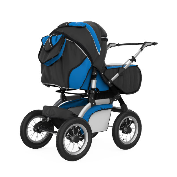 婴儿推车孤立图片下载