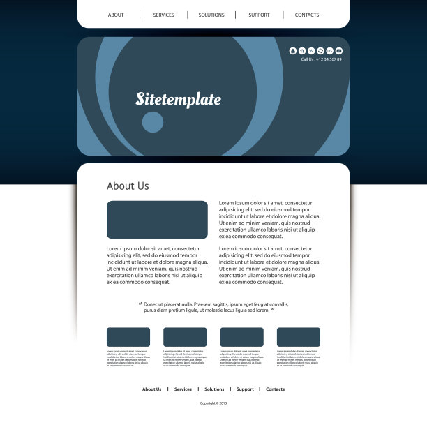 一页网站模板图片下载