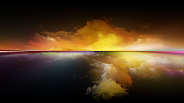 对数字日落图片下载