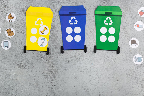 回收游戏设计针对儿童女童手生态教育废物回收理念图片下载