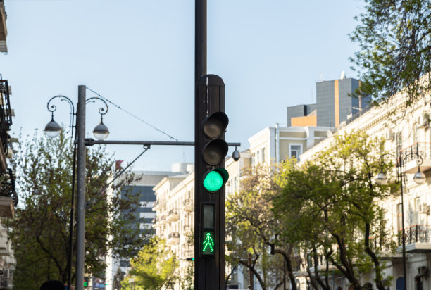 巴库的户外红绿灯图片下载