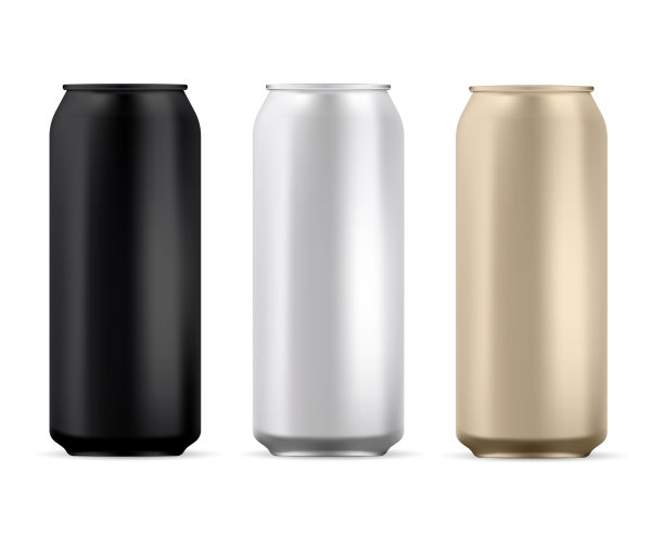 铝可以空白。圆苏打罐孤立模型图片下载