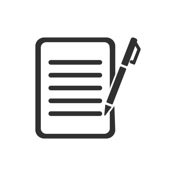 在白色背景上隔离钢笔图标的文档。矢量插图。图片下载