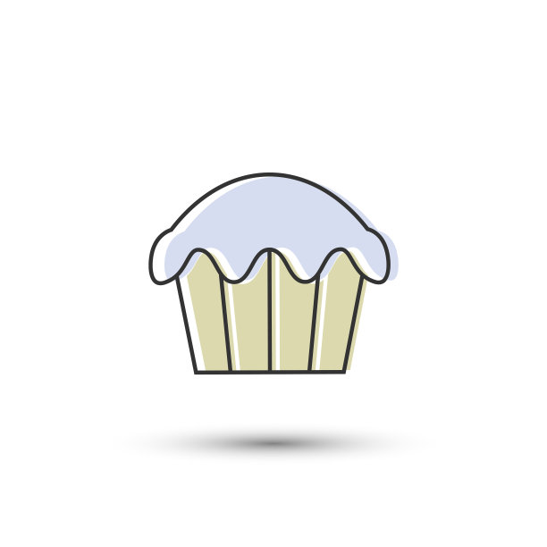 向量蛋糕图标。甜点的象征。甜食图标的设计，网站设计，标志，应用程序，UI/UX图片下载