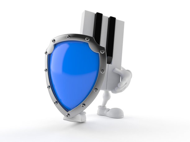 钢琴字符与防护盾图片下载