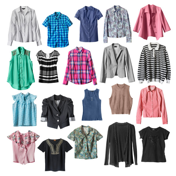 一套衬衫孤立图片下载