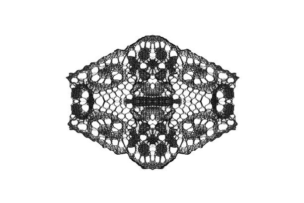 黑色蕾丝孤立图片下载