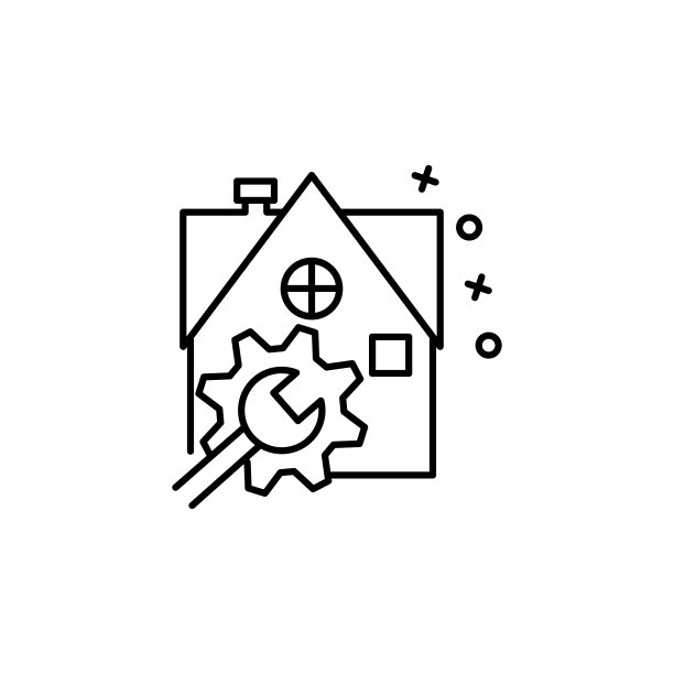 房屋维修、房地产图标图片下载