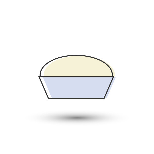 向量面团图标。烹饪食物的象征。用于设计，网站设计，标志，应用程序，UI/UX图片下载