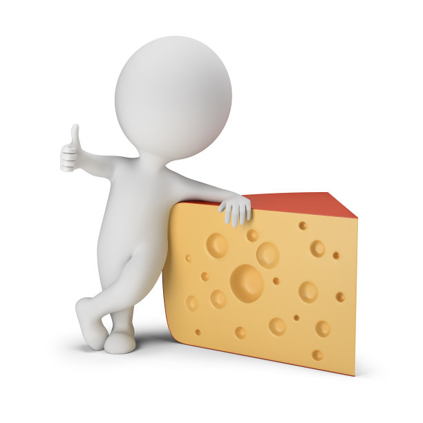 3d小人-奶酪图片下载