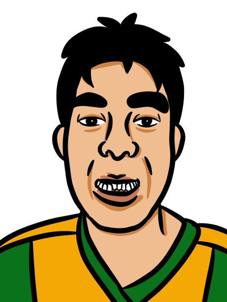 背景上的卡通人物滑稽面孔图片下载