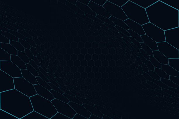 未来六边形背景科学插图。住房和城市发展部的元素。技术的概念。三维景观。大数据未来抽象背景图片下载