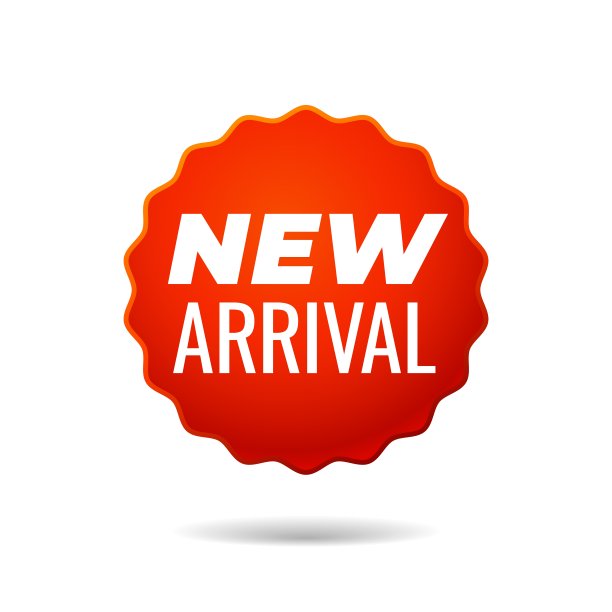 红色矢量贴纸，新来者图片下载