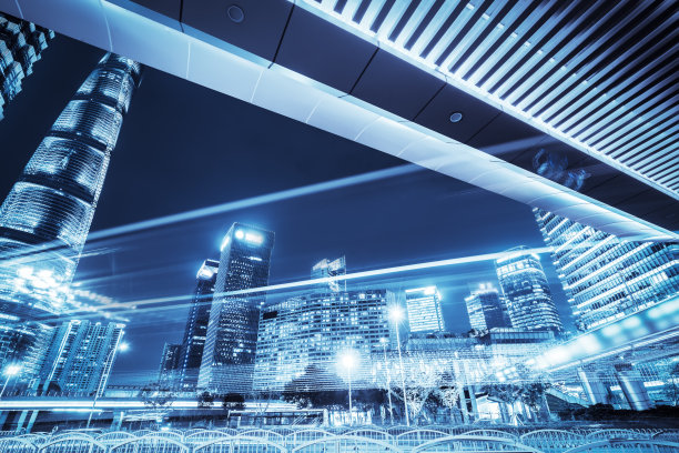 城市之夜的运动速度效果图片下载