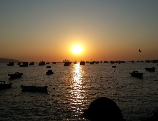 印度美丽的日落图片下载