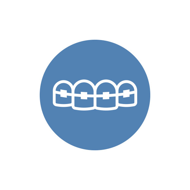 牙带括号矢量图标。插图孤立向量符号符号图片下载