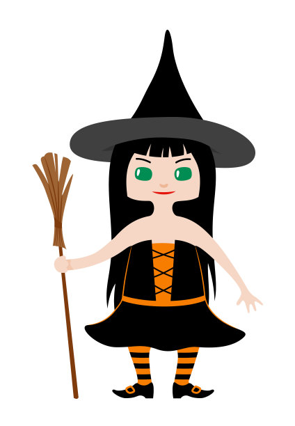 可爱的小女巫图片下载