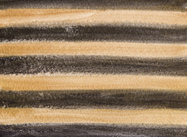 手绘水彩金黑色时尚条纹背景。图片下载