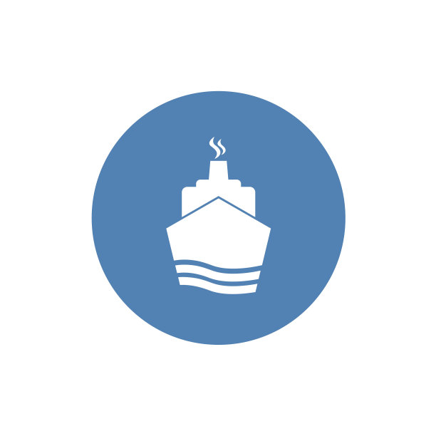 船图标。旅游的象征。平面矢量图图片下载