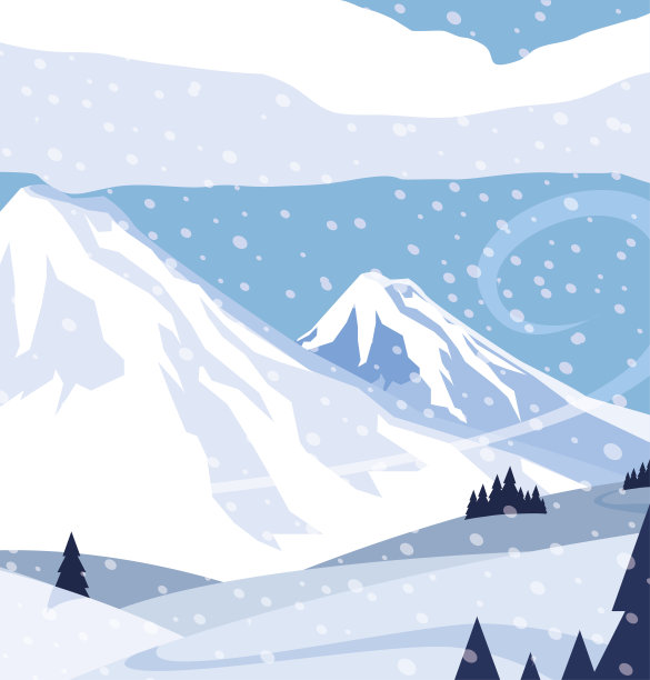 雪景自然景观图标图片下载