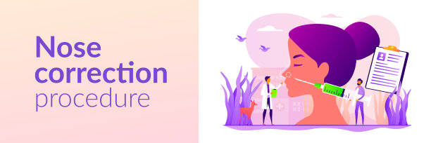 鼻整形网横幅概念图片下载