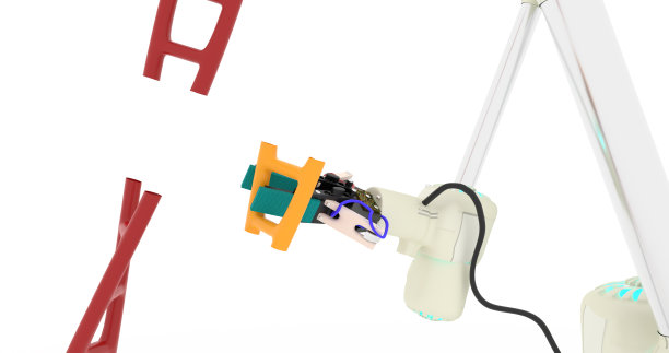 机器人手臂构建DNA结构CRISPR概念基因编辑机器人实验室DNA试剂盒提取未来医学科学概念图片下载