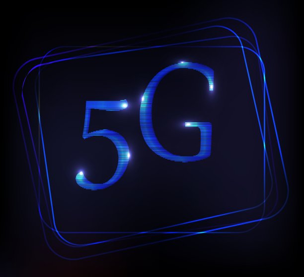 5 g技术。向量抽象。霓虹nackground。发光的影响。5G新接触人。互联网的机会。矢量插图画家。图片下载