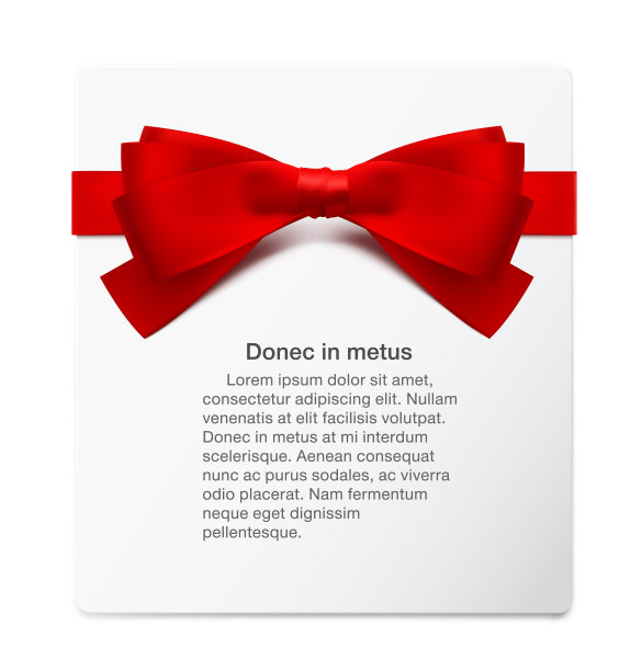 带红丝带和蝴蝶结的纸。图片下载