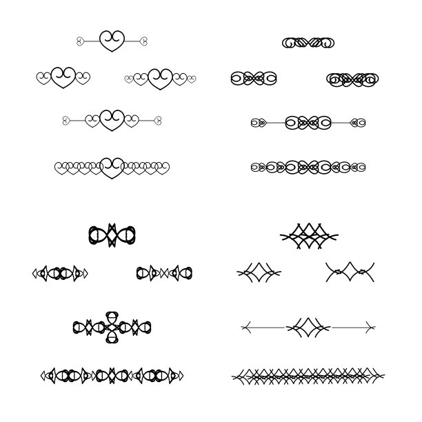 书法界别框架设计元素在经典复古书法风格的婚礼或新年，圣诞节，情人卡装饰装饰装饰与蓬勃曼荼罗线艺术图片下载