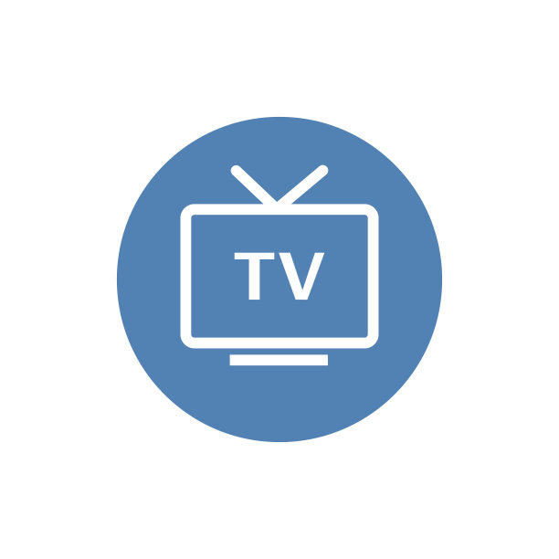 电视图标孤立在白色背景上。每股收益10图片下载
