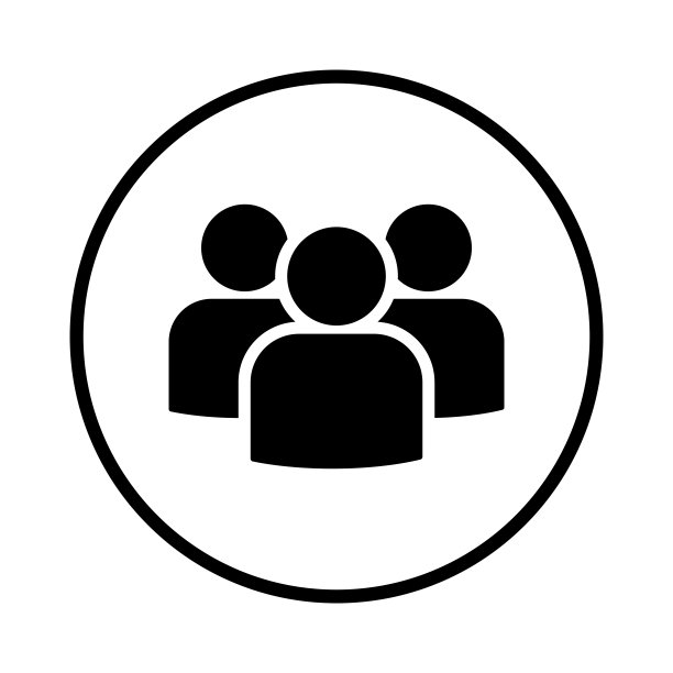 群组图标轮廓矢量图图片下载