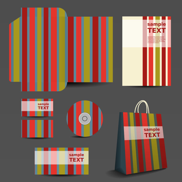 文具模板，企业形象设计集图片下载