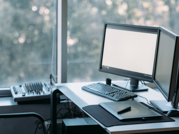 创意插画工作场所数字艺术委员会图片下载