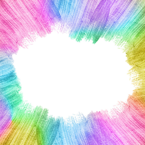 水彩插画的框架是霓虹纹理装饰的背景图片下载