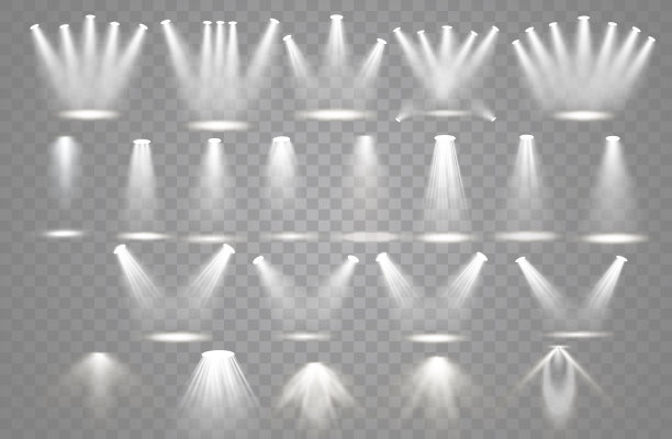 聚光灯下光效应图片下载