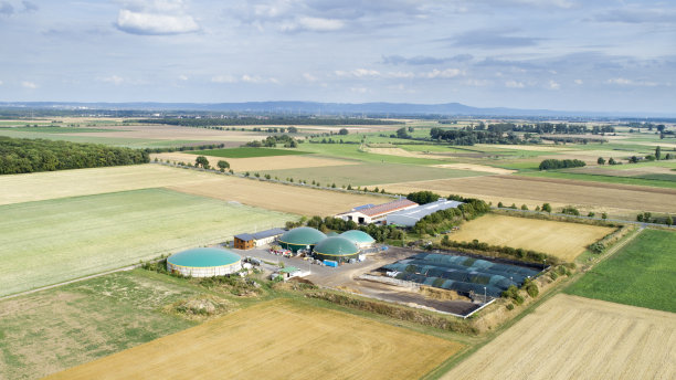 沼气厂及农业区图片下载