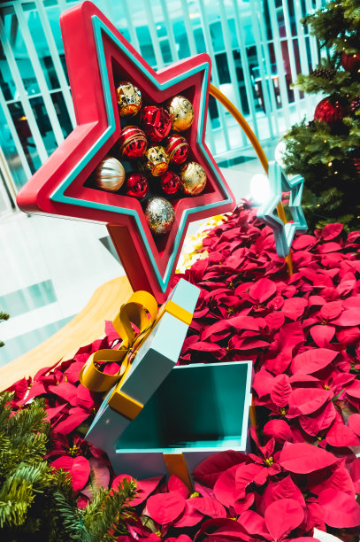 圣诞装饰。圣诞节和新年假期的背景。图片下载