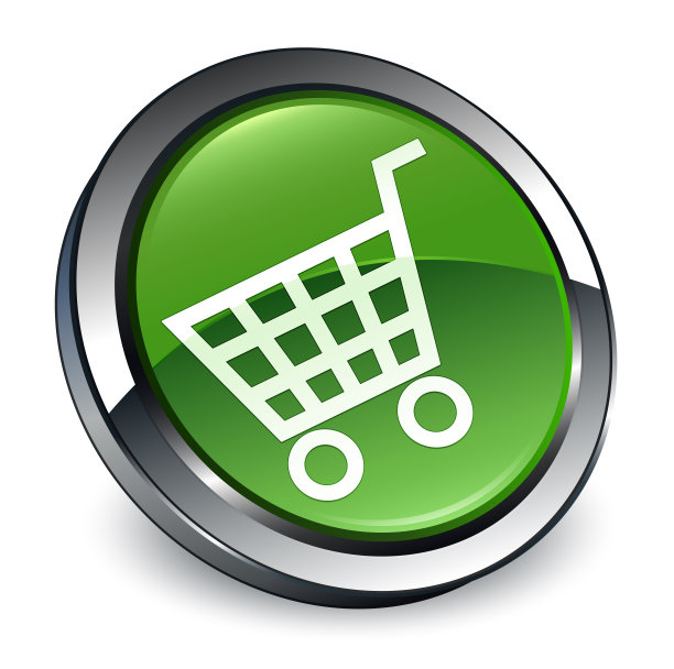 电子商务图标3d软绿色圆形按钮图片下载