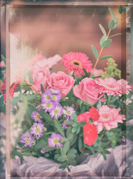 鲜花古董展图片下载