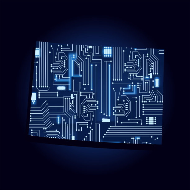 科罗拉多州地图与电子线路图片下载