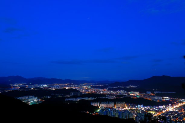 一个美丽城市的夜景图片下载