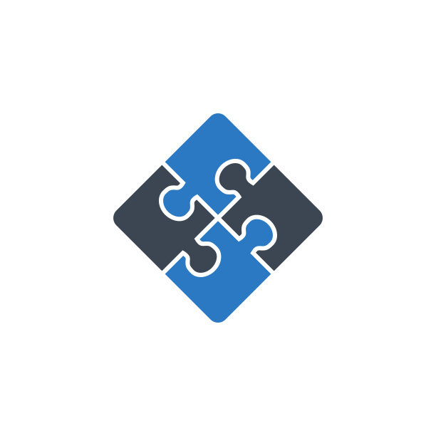 拼图相关的矢量字形图标。图片下载