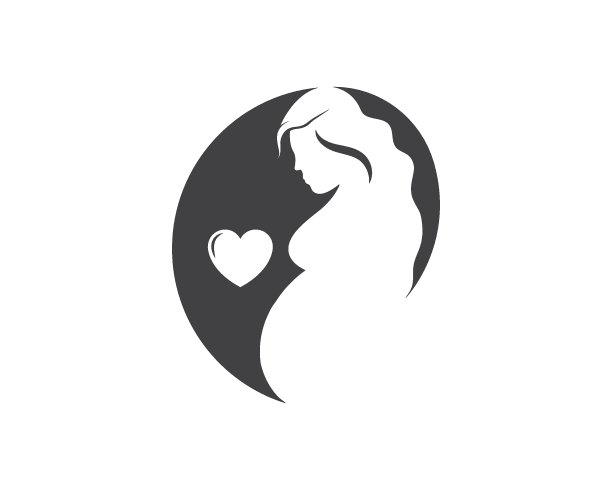 美女孕妇矢量图标图片下载