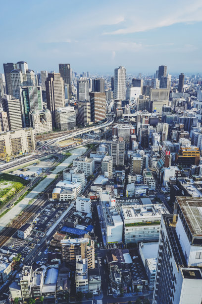 日本大阪城市风光图片下载