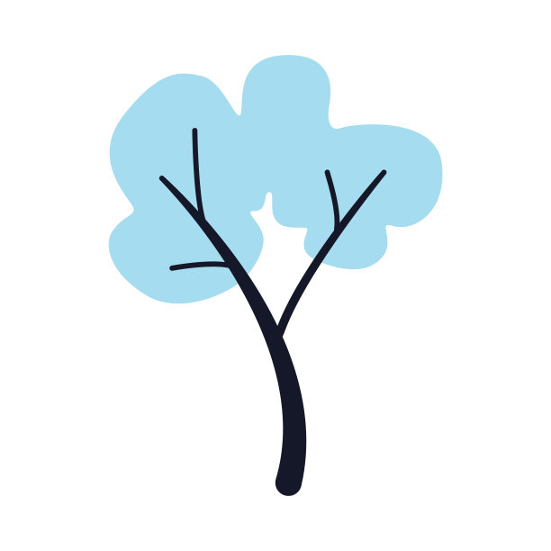 向量圣诞树与雪披肩图片下载