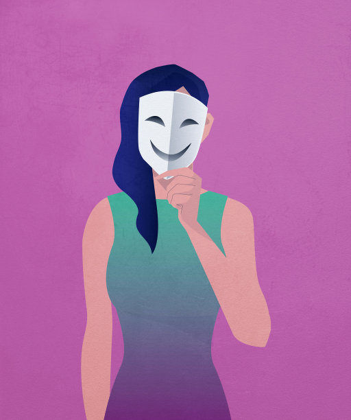 戴着面具和女人图片下载