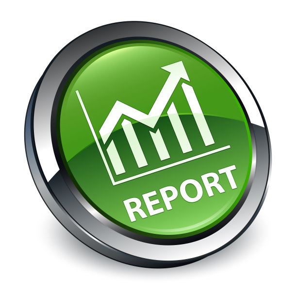 报表(统计图标)3d软绿色圆形按钮图片下载