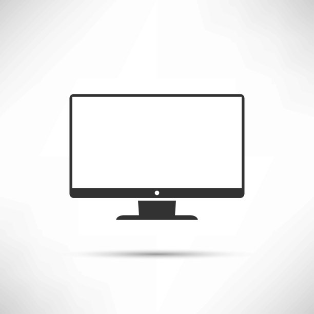 电脑显示器图标矢量图片下载