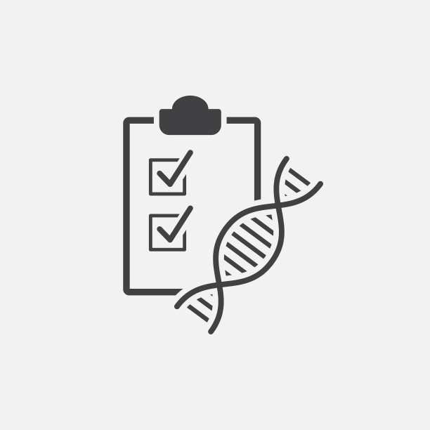 Dna测试符号图标。单色风格设计元素简单。黑色的网页和手机dna测试图标。医疗集图片下载