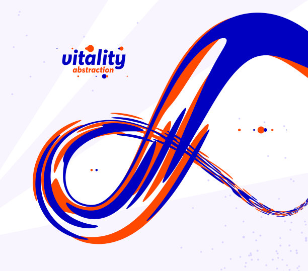 抽象曲线线和流体形状矢量背景，动态能量流，弯曲波浪形状流动的3D透视模板的封面或海报，广告或打印。图片下载